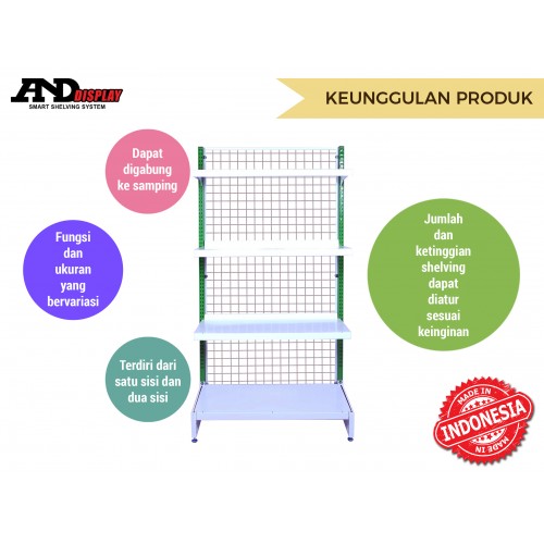 RAK GONDOLA KAKI TINGGI